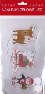 Opakowanie Żelowe naklejki dekoracyjne LED - BN Sanki