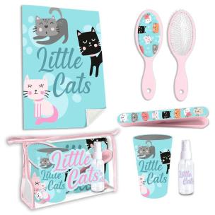 Opakowanie Zestaw toaletowy Little Cats 6 elementow KL10736