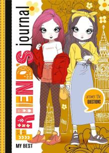 Opakowanie Zeszyt przyjaciółek 135x197/48K TW brokat żółty