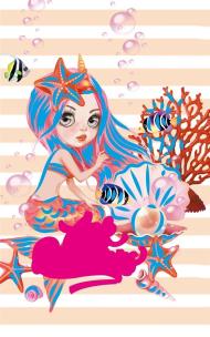 Zeszyt przyjaciółek 135x197/48K TW Syrenka. Wydawca: FreshMail. Multiszop.pl Opakowanie Zeszyt przyjaciółek 135x197/48K TW Syrenka