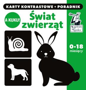 Okładka książki A kuku! Świat Zwierząt Karty kontrastowe + poradnik