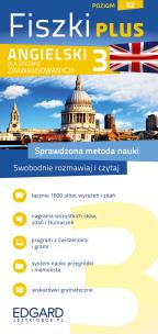 Angielski Fiszki PLUS dla średnio zaawansowanych 3. Autor: Endy Edwins, Michał Podsiadło. Multiszop.pl Okładka książki Angielski Fiszki PLUS dla średnio zaawansowanych 3