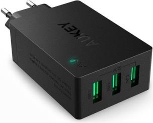 Okładka książki AUEKY PA-U35 ŁADOWARKA SIECIOWA 30W 3XUSB AIPOWER