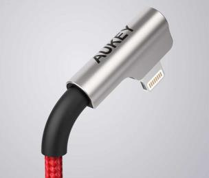 Okładka książki AUKEY CB-AL01 ZESTAW 2 SZT. KABLI LIGHTNING 2M 90°