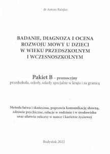 Okładka książki Badanie mowy pakiet B - promoc. przedszkola...
