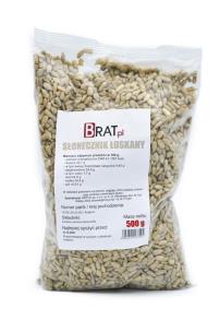 Brat Słonecznik łuskany 500g. Producent: Brat. Multiszop.pl Zdjęcie produktu Brat Słonecznik łuskany 500g