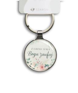 Opakowanie Brelok metalowy srebrny - Z całego serca