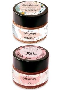 Zdjęcie produktu Dolina Czeremchy Zestaw róż + rozświetlacz w kremie 15ml