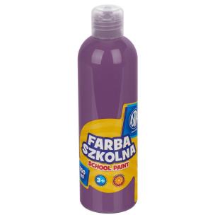 Opakowanie Farba szkolna naturalna tempera Astra 250 ml śliwkowa