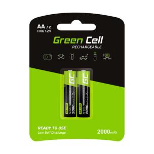 Okładka książki GREEN CELL AKUMULATORKI PALUSZKI 2X AA R6 2000MAH