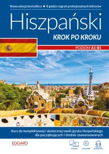 Hiszpański. Krok po kroku. Nowa edycja bestsellera. Autor: praca zbioroa. Multiszop.pl Okładka książki Hiszpański. Krok po kroku. Nowa edycja bestsellera