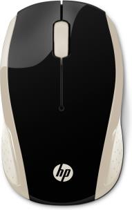 Okładka książki HP Wireless Mouse HP200 czarno-złota 2HU83AA