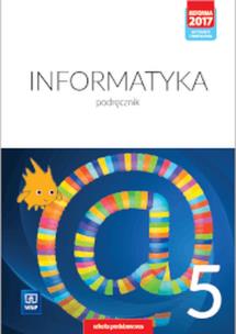 Informatyka podręcznik dla klasy 5 szkoły podstawowej 177346. Autor: OPRACOWANIE ZBOROWE. Multiszop.pl Okładka książki Informatyka podręcznik dla klasy 5 szkoły podstawowej 177346