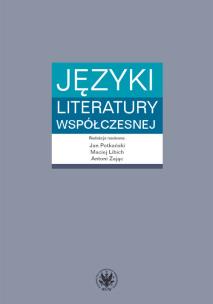 Okładka książki Języki literatury współczesnej