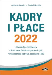 Okładka książki Kadry i płace 2022 /PPK1458