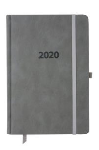 Opakowanie Kalendarz 2020 A5 dzienny Lux Registry szary