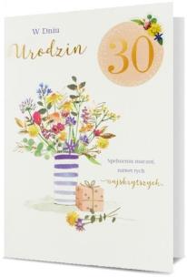 Opakowanie Karnet B6 Urodziny 30 HM200-2449