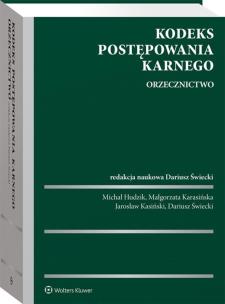 Okładka książki Kodeks postępowania karnego Orzecznictwo