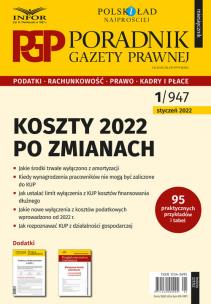 Okładka książki Koszty 2022 po zmianach