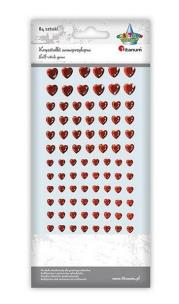 Opakowanie Kryształki samoprzylepne serca mix rozmiarów