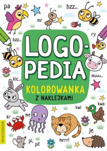 Okładka książki Logopedia. Kolorowanka z naklejkami 4