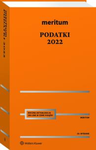 Meritum Podatki 2022. Autor: Aleksander Kaźmierski  (red. merytoryczny). Multiszop.pl Okładka książki Meritum Podatki 2022
