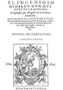 Okładka książki Miguel de Cervantes. Libro para escribir