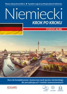Niemiecki. Krok po kroku Nowa edycja bestsellera!. Autor: Opracowanie zbiorowe. Multiszop.pl Okładka książki Niemiecki. Krok po kroku Nowa edycja bestsellera!