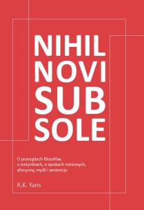 Okładka książki Nihil novi sub sole