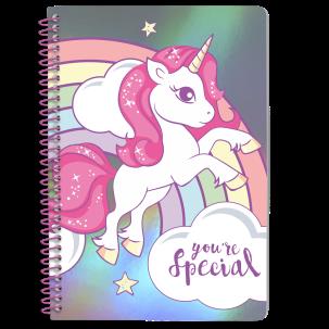 Opakowanie Notatnik A5 z metalizowaną okładką You are Special KL11014