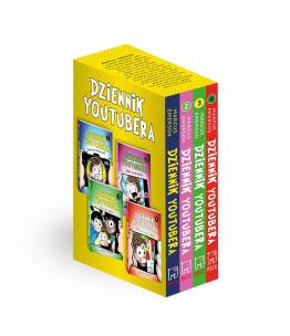 Pakiet: Dziennik youtubera. Autor: Emerson Marcus. Multiszop.pl Okładka książki Pakiet: Dziennik youtubera