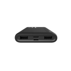 Okładka książki Powerbank Silicon Power GP15 10000mAh 2xUSB A, 1x mUSB + 1x USB C, czarny