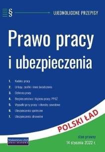 Okładka książki Prawo pracy i ubezpieczenia w.2022