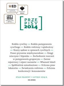 Okładka książki Przepisy 2014 Zbiór Cywilny 1.02.2014