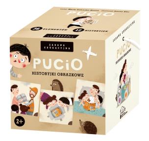Pucio Historyjki obrazkowe. Autor: Galewska-Kustra Marta. Multiszop.pl Okładka książki Pucio Historyjki obrazkowe