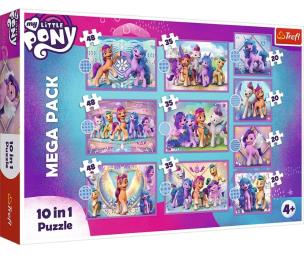Opakowanie Puzzle 10w1 Kucyki Pony TREFL