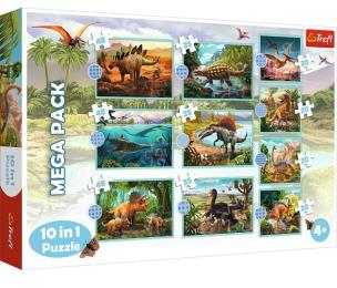 Puzzle 10w1 Poznaj wszystkie dinozaury TREFL. Wydawca: Trefl. Multiszop.pl Opakowanie Puzzle 10w1 Poznaj wszystkie dinozaury TREFL
