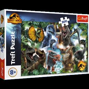 Puzzle 300 Ulubione dinozaury Universal Jurassic World 23013. Wydawca: Trefl PAP. Multiszop.pl Opakowanie Puzzle 300 Ulubione dinozaury Universal Jurassic World 23013