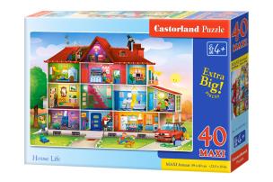 Opakowanie Puzzle 40 maxi - House Life CASTOR