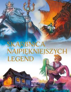 Okładka książki Skarbnica najpiękniejszych legend (niebieska okładka) wyd. 2