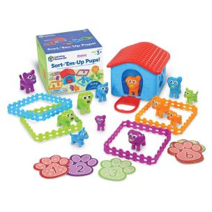 Opakowanie Sorter Pieski Zestaw do nauki liczenia kolorów