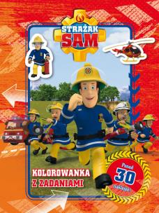 Okładka książki Strażak Sam. Kolorowanka z zadaniami w.2022