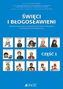 Święci i błogosławieni Cz.1. Autor: Królak Monika, Barszczewski Łuk. Multiszop.pl Okładka książki Święci i błogosławieni Cz.1