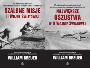 Szalone misje II Wojny Światowej / Największe oszustwa w II Wojnie Światowej. Autor: Breuer William. Multiszop.pl Okładka książki Szalone misje II Wojny Światowej / Największe oszustwa w II Wojnie Światowej