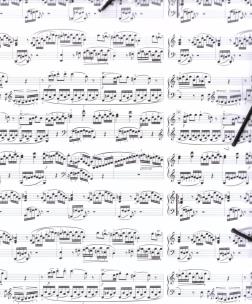 Opakowanie Teczka A4 biała w nuty