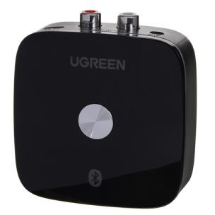 Okładka książki UGREEN ADAPTER ODBIORNIK BLUETOOTH 5.0 2XRCA JACK 3,5MM, APTX CZARNY