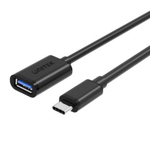 Okładka książki UNITEK ADAPTER USB TYP-C - USB A, M/F, 0,15M