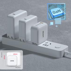 Opakowanie UNITEK ŁADOWARKA GAN 4 PORTY, PD 100W, QC3.0,USB-C