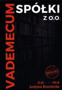 Okładka książki Vademecum spółki z o.o. Edycja 2022