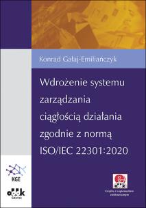 Okładka książki Wdrożenie systemu zarządzania ciągłością działania zgodnie z normą ISO/IEC 22301:2020